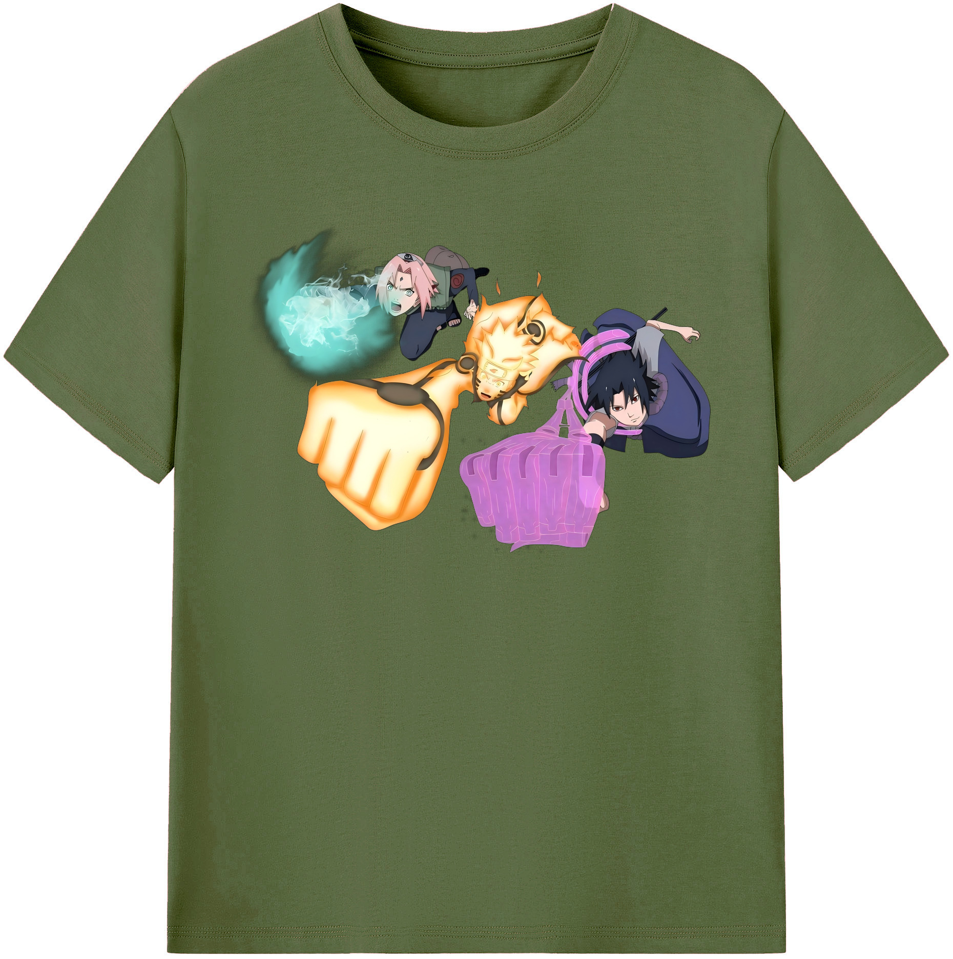 （画像用） NARUTO -ナルト- うずまき ナルト Uzumaki Naruto 綿100％半袖Tシャツ（フロントプリント）